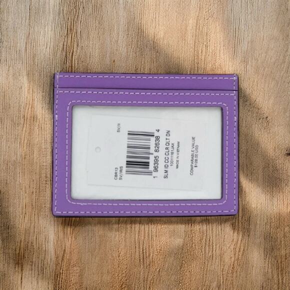 NWT Coach CBI88 Hailey Quilted Flap Bag & CBR13 Slim ID Card Case - Picture 8 of 10